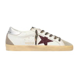 Golden Goose Super-Star 'White / Burgundy Glitter'