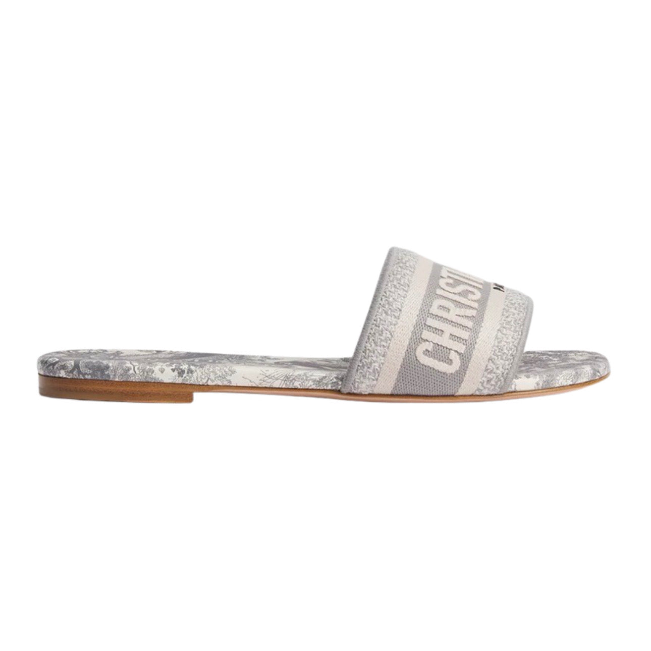 Dior Dway Slide Toile de Jouy 'Grey'