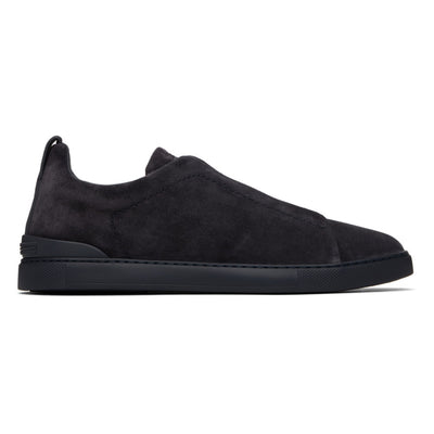 Zegna Triple Stitch Suede 'Full Navy'