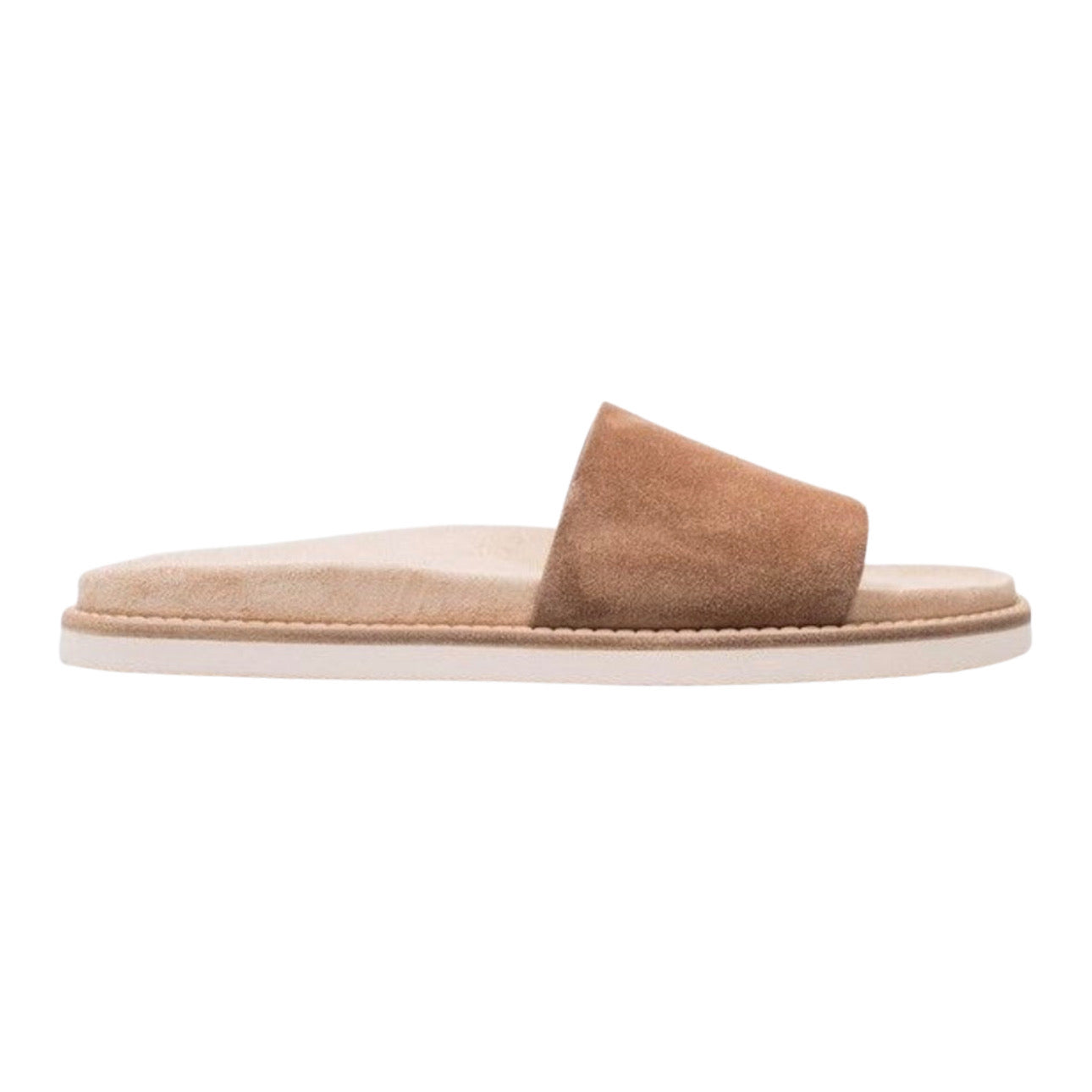 Brunello Cucinelli Suede Slide 'Light Brown'