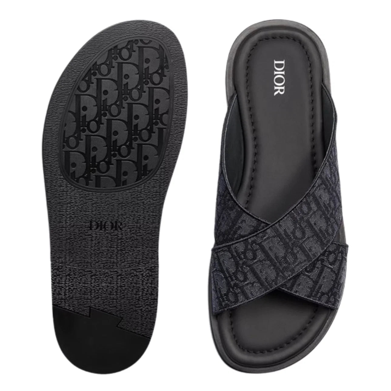 Dior Alias Slide 'Black Oblique Jacquard'