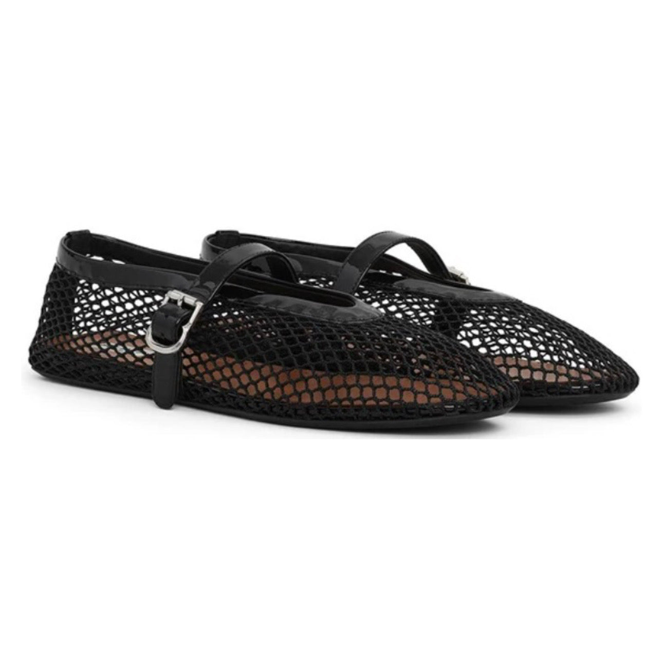 ALAÏA Mesh Ballet Flats 'Black'