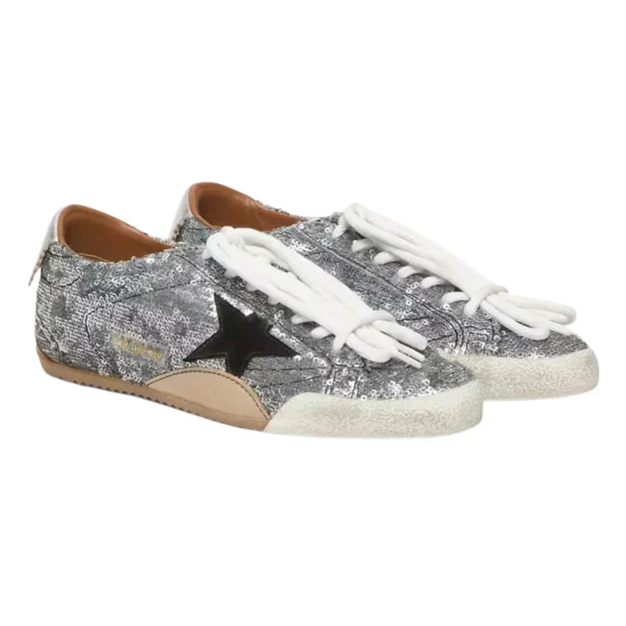 Golden Goose True-Star 'Silver Sequins / Black'