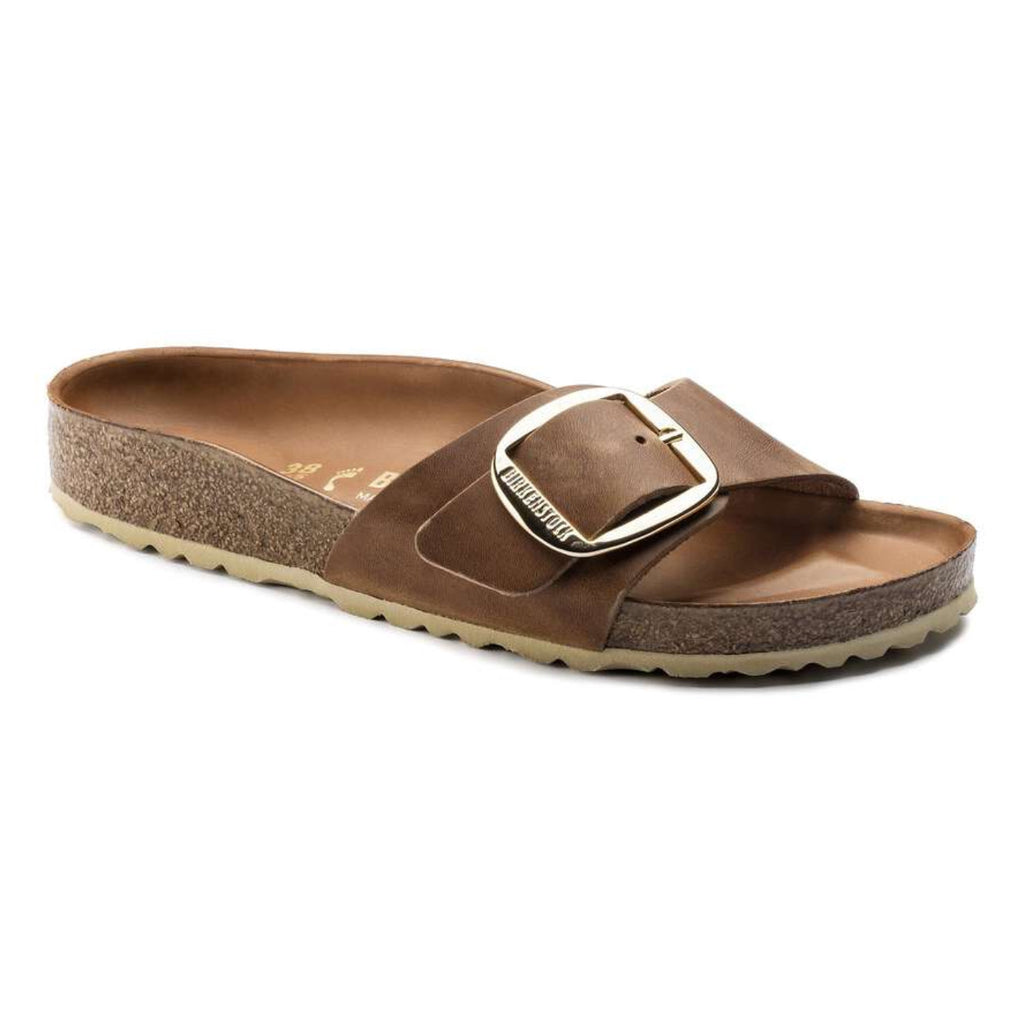 Birkenstock Madrid Big Buckle Oiled Leather 'Cognac'