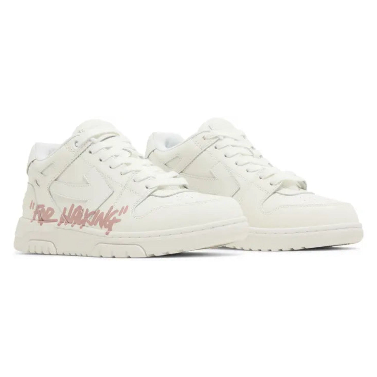 Off-White Out of Office 'For / Walking / White / Pink / White / Outsole'