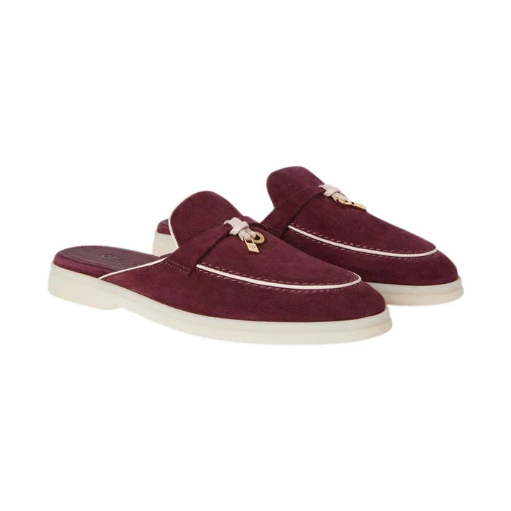 Loro Piana Summer Charms Walk Mule 'Burgundy'