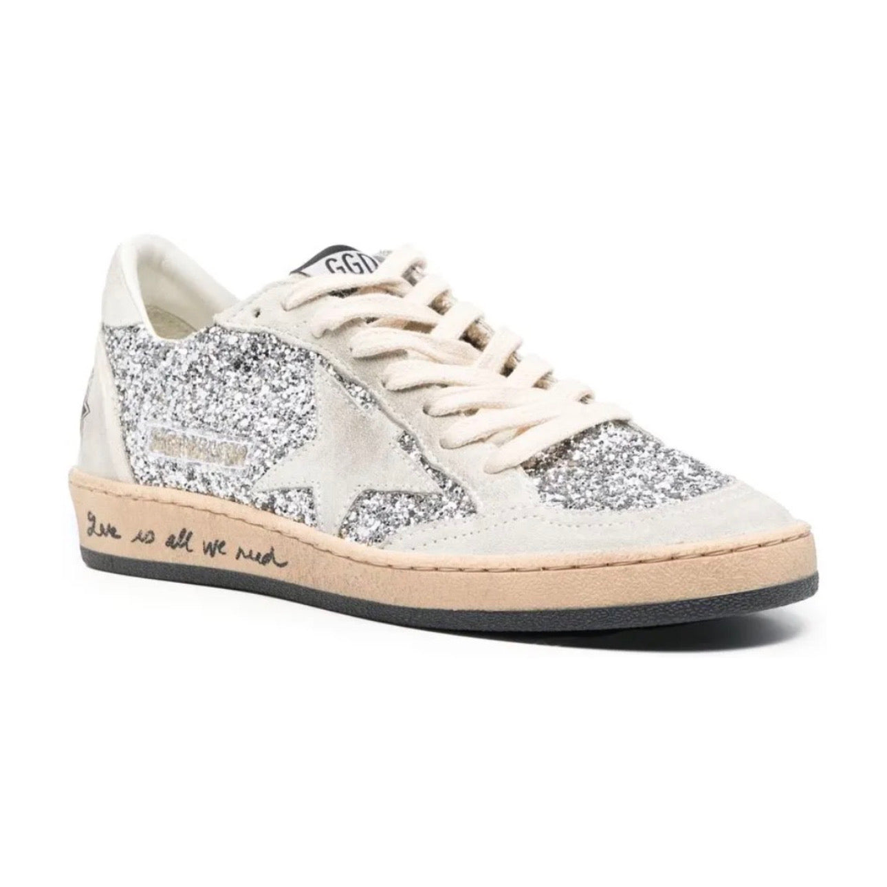 Golden Goose Ball Star 'Silver Glitter / Ice Grey'