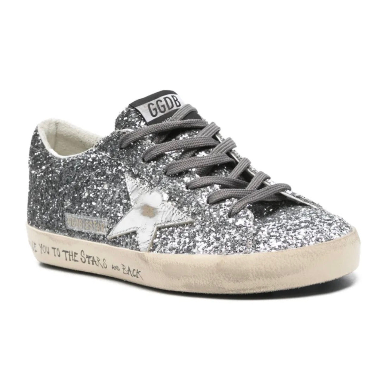 Golden Goose Super-Star 'Silver Glitter / White'