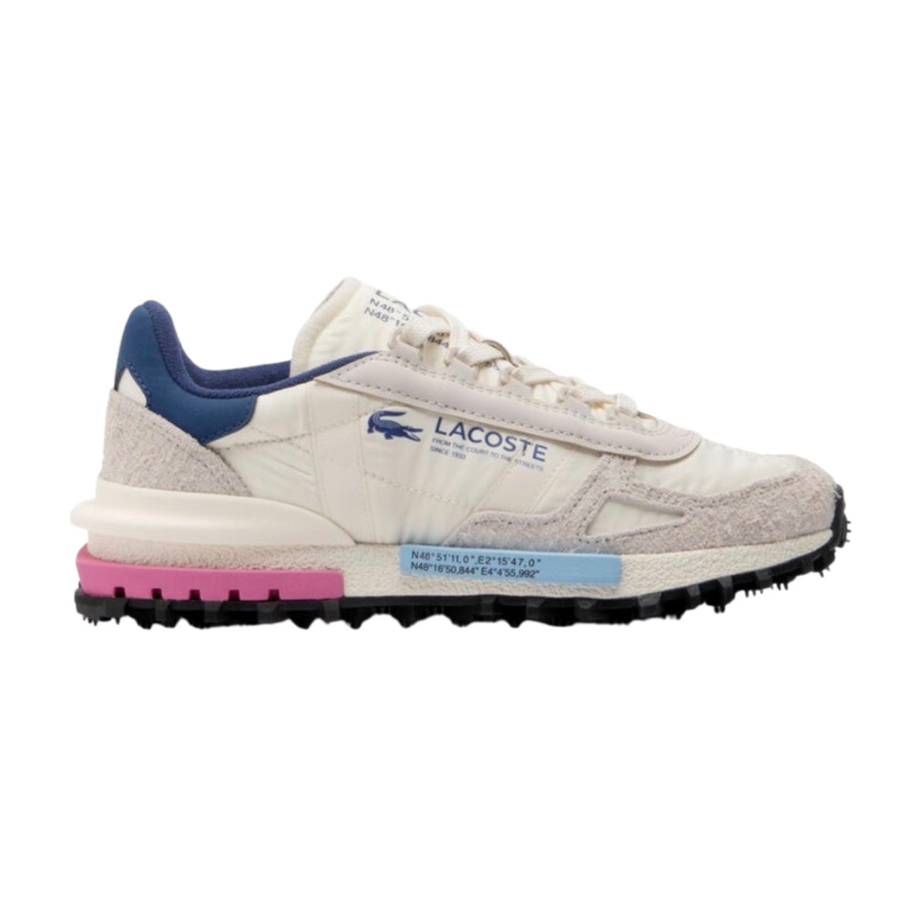 Lacoste Elite Active 'Off White / Navy / Pink'