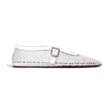 ALAÏA Mesh Ballet Flats 'Optical White'