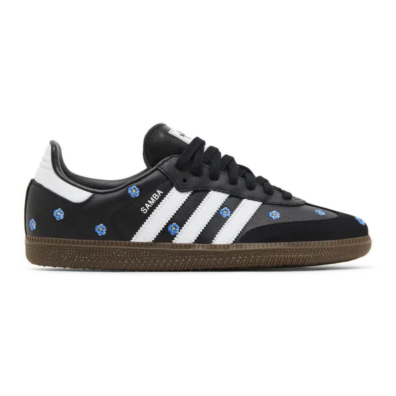 adidas Samba OG 'Core Black / Blue Floral Embroidery'