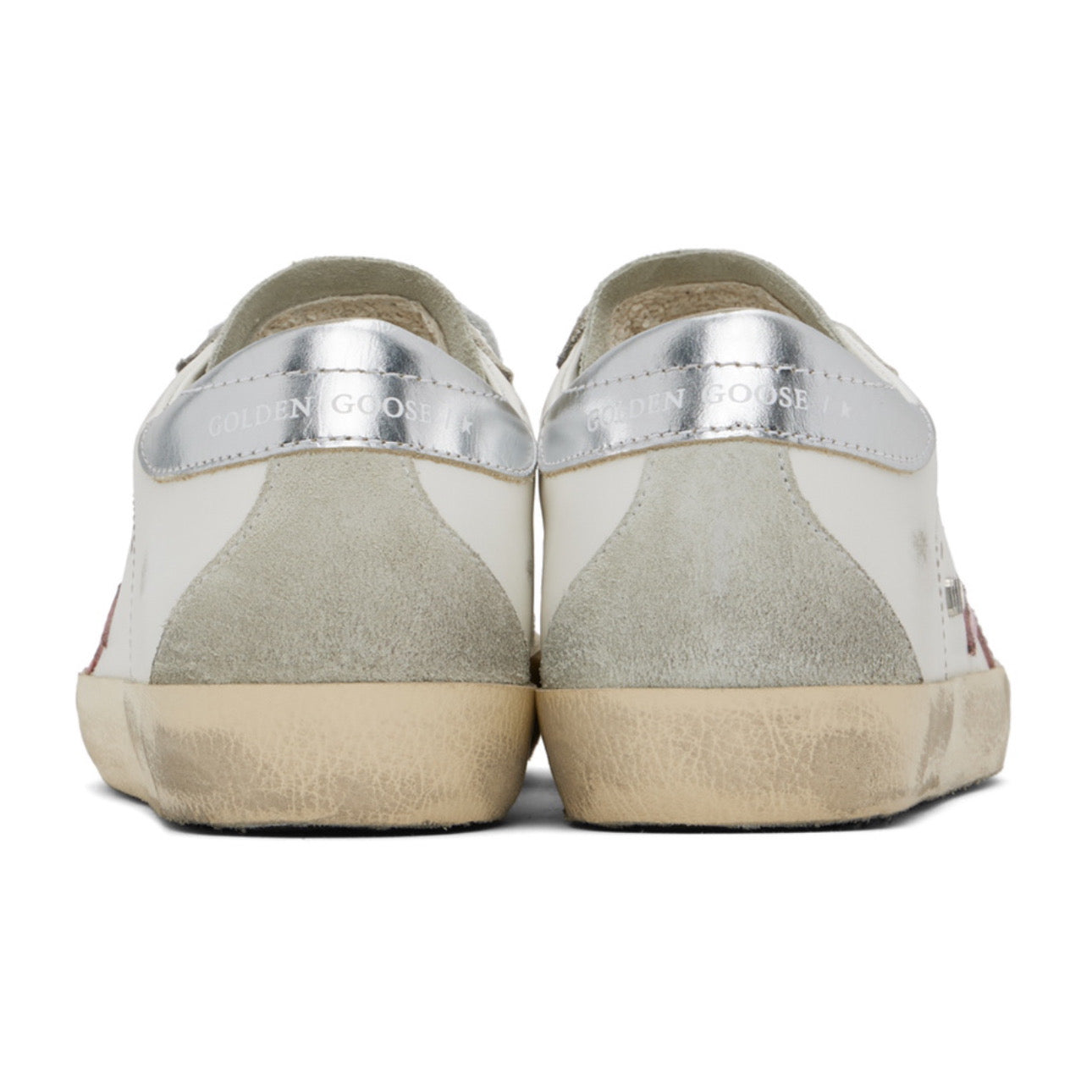 Golden Goose Super-Star 'White / Orchid Pink'