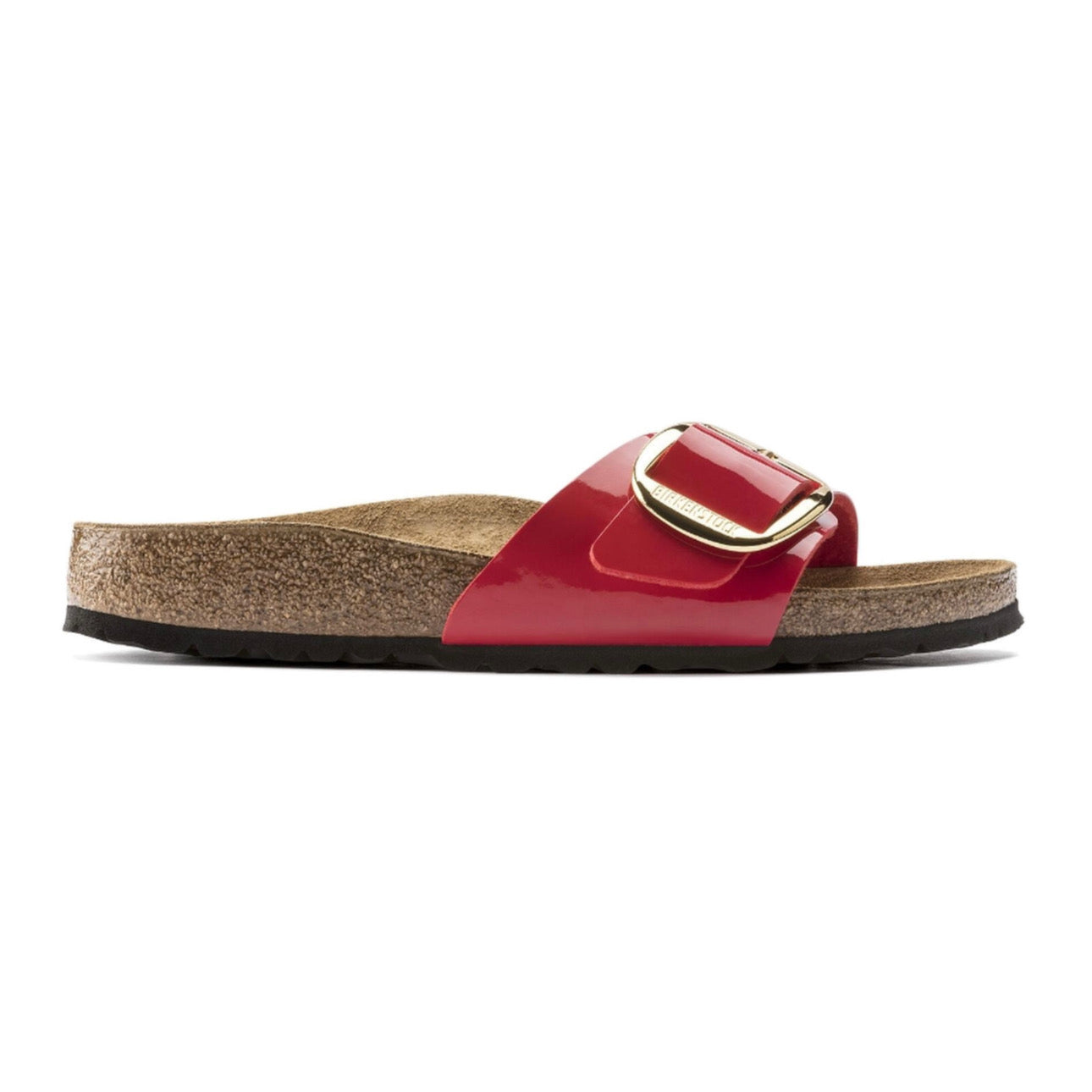 Birkenstock Madrid Big Buckle Patent 'Cherry'