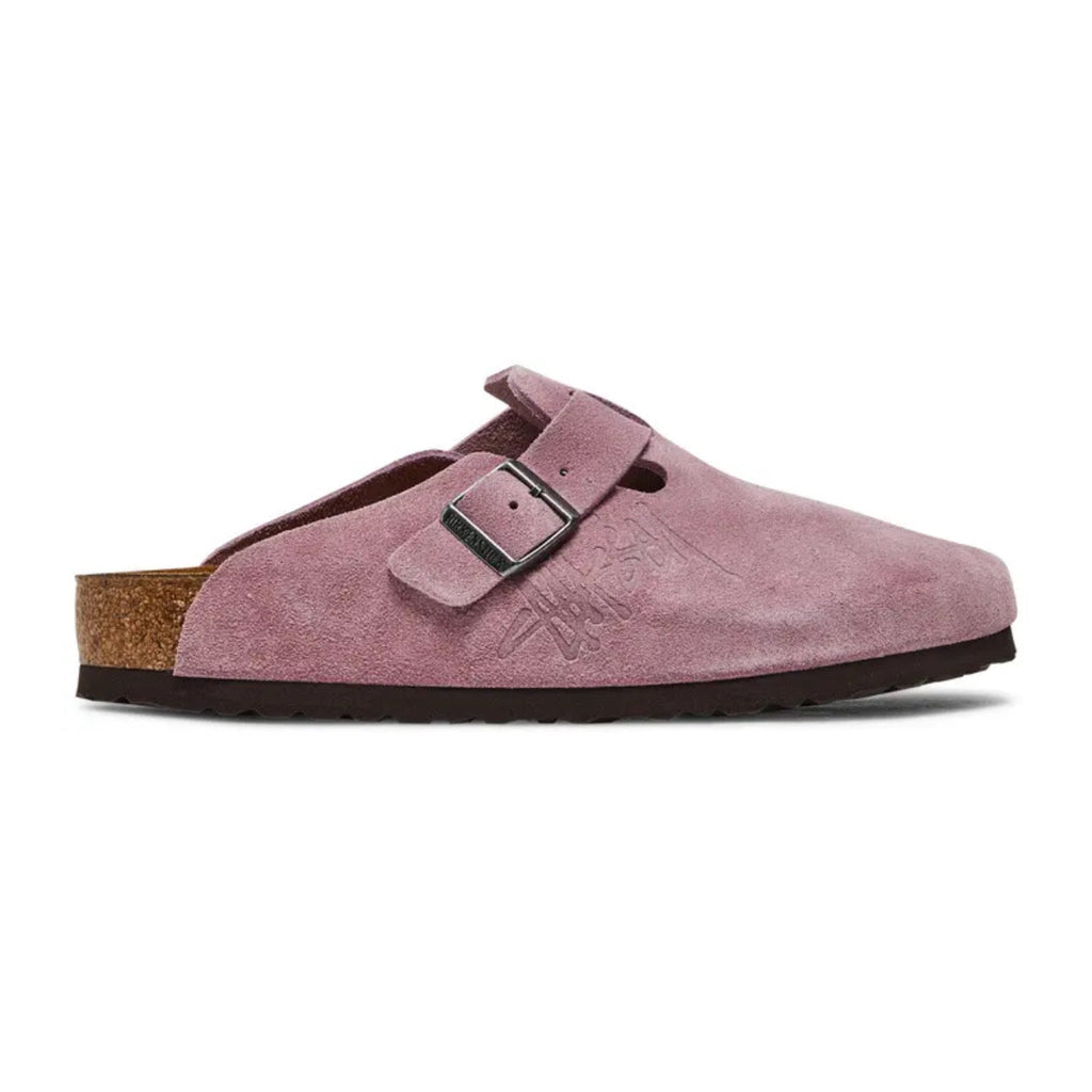 Stussy x Birkenstock Boston Shaggy 'Dusty / Pink'
