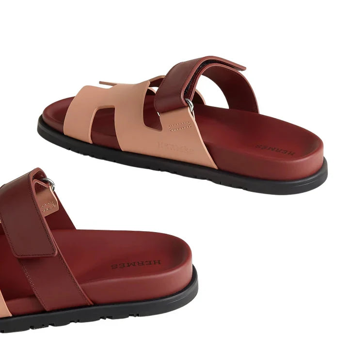 Hermès Chypre 'Bordeaux / Beige Perlino'