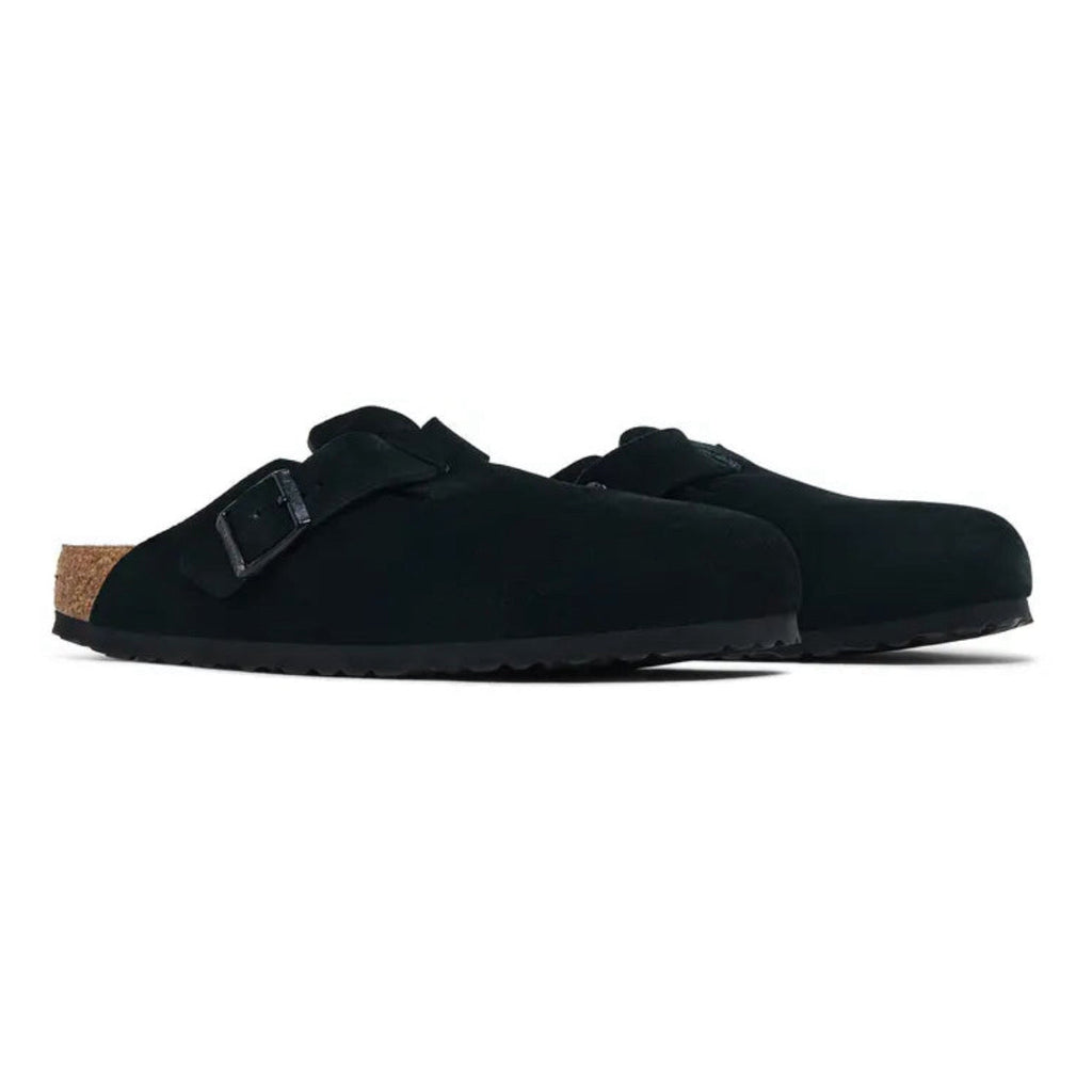 Birkenstock Boston Soft Footbed Suede 'Black'