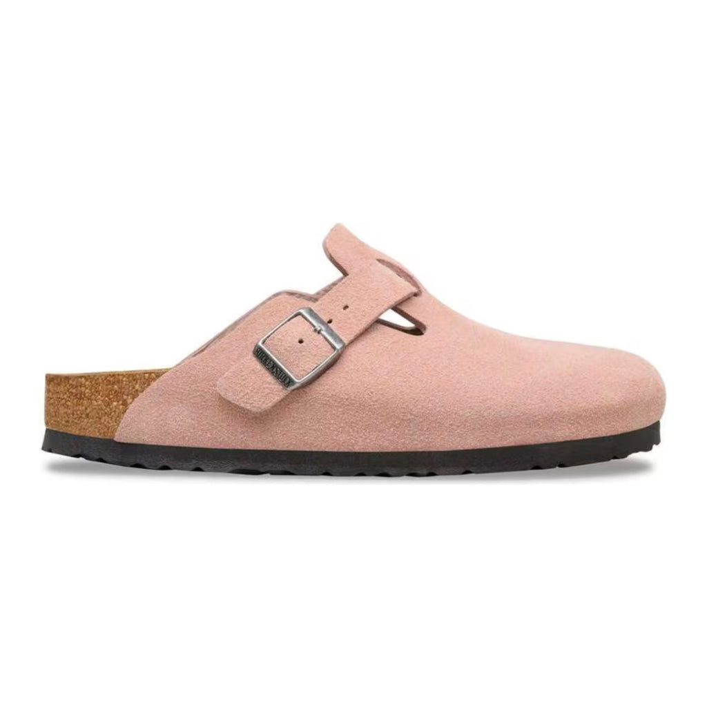 Birkenstock Boston Soft Footbed Suede 'Antique Pink Clay'