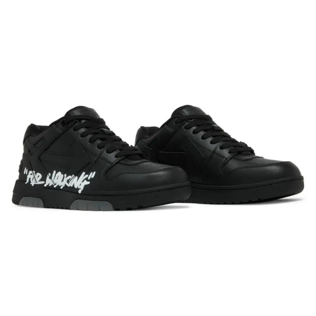 OFF-WHITE Out Of Office OOO For Walking Low Tops 'Black / White'