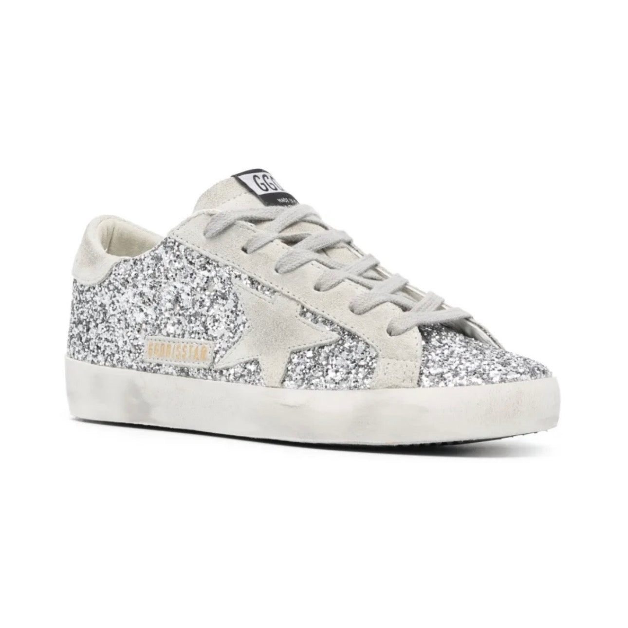 Golden Goose Super-Star 'Silver Glitter / Ice Grey'