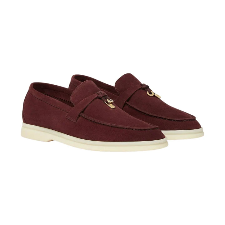 Loro Piana Summer Charms Walk Loafer 'Burgundy'