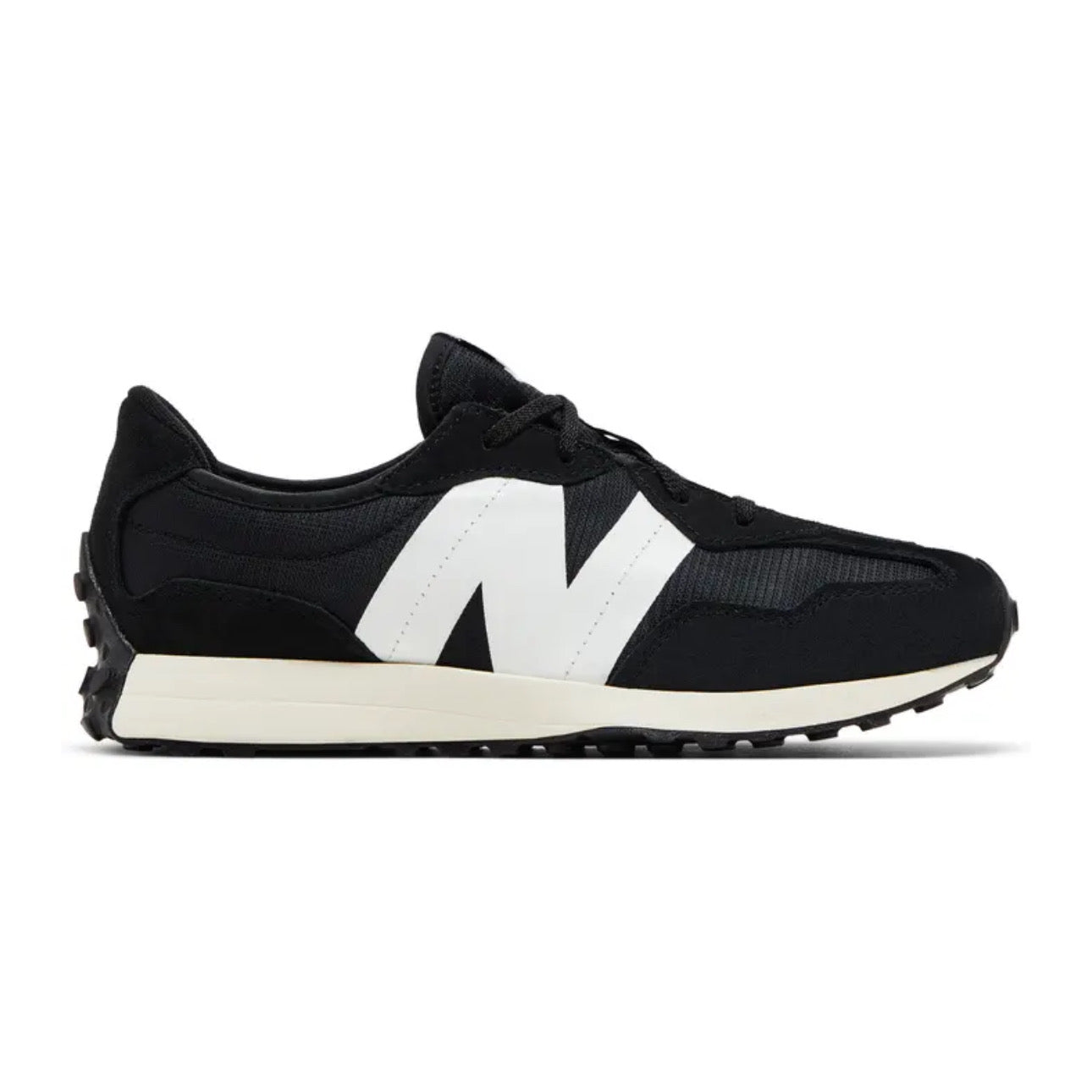 New Balance 327 Big Kid 'Black / White'
