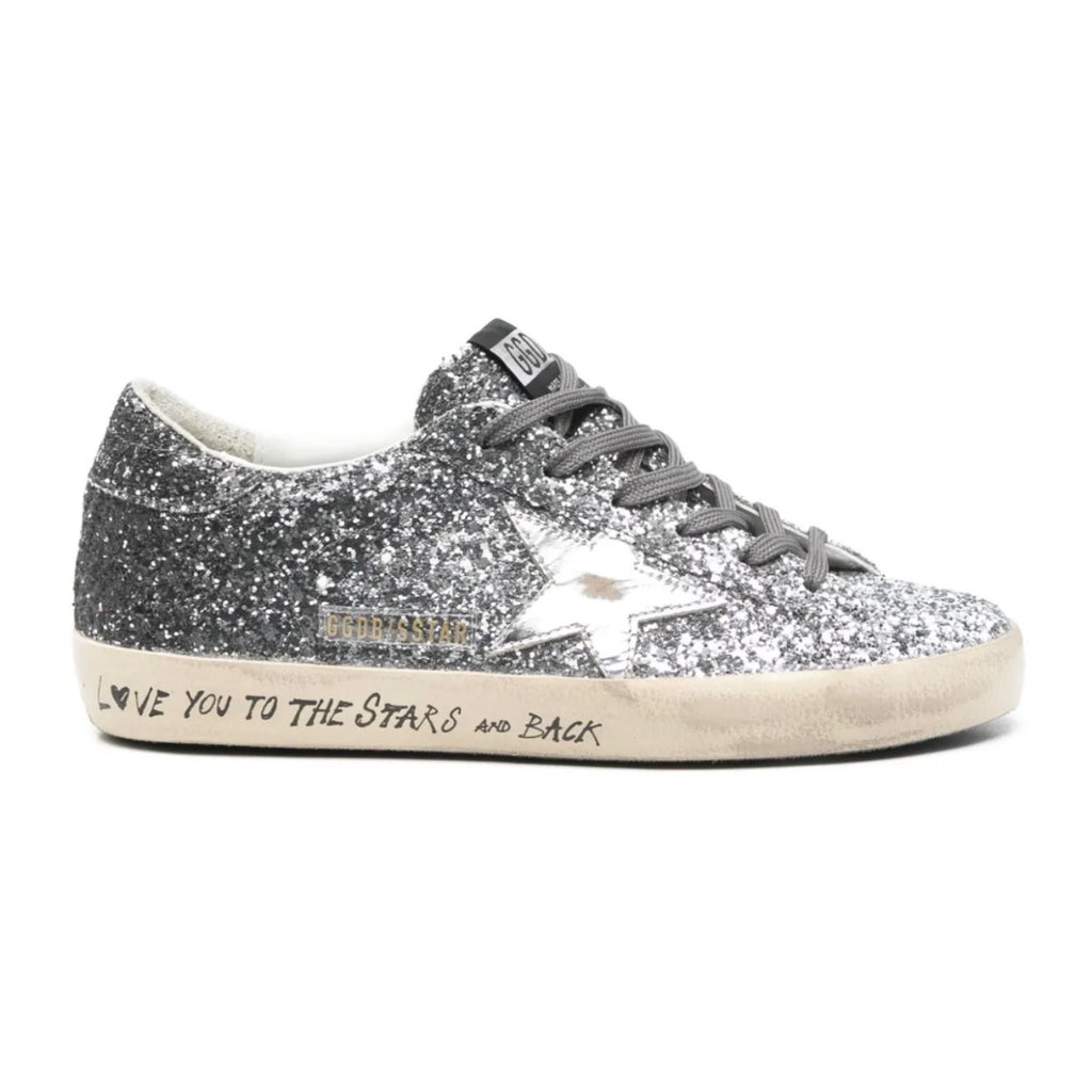 Golden Goose Super-Star 'Silver Glitter / White'