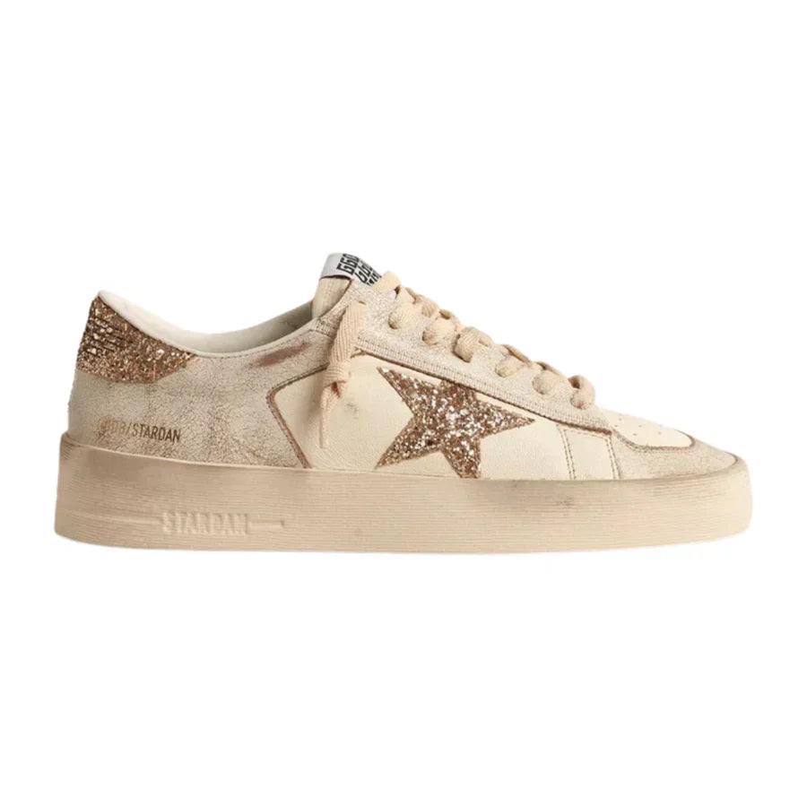 Golden Goose Stardan 'Ecru / Gold Glitter'