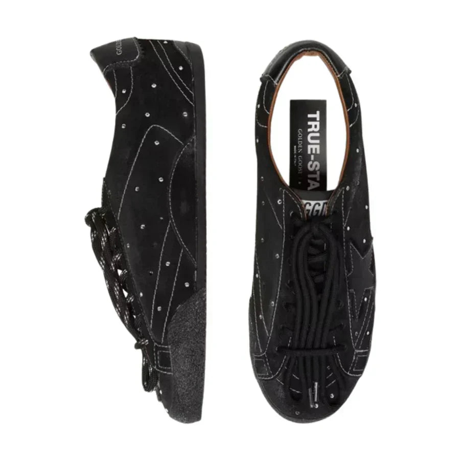 Golden Goose True-Star 'Black Suede / Swarovski'