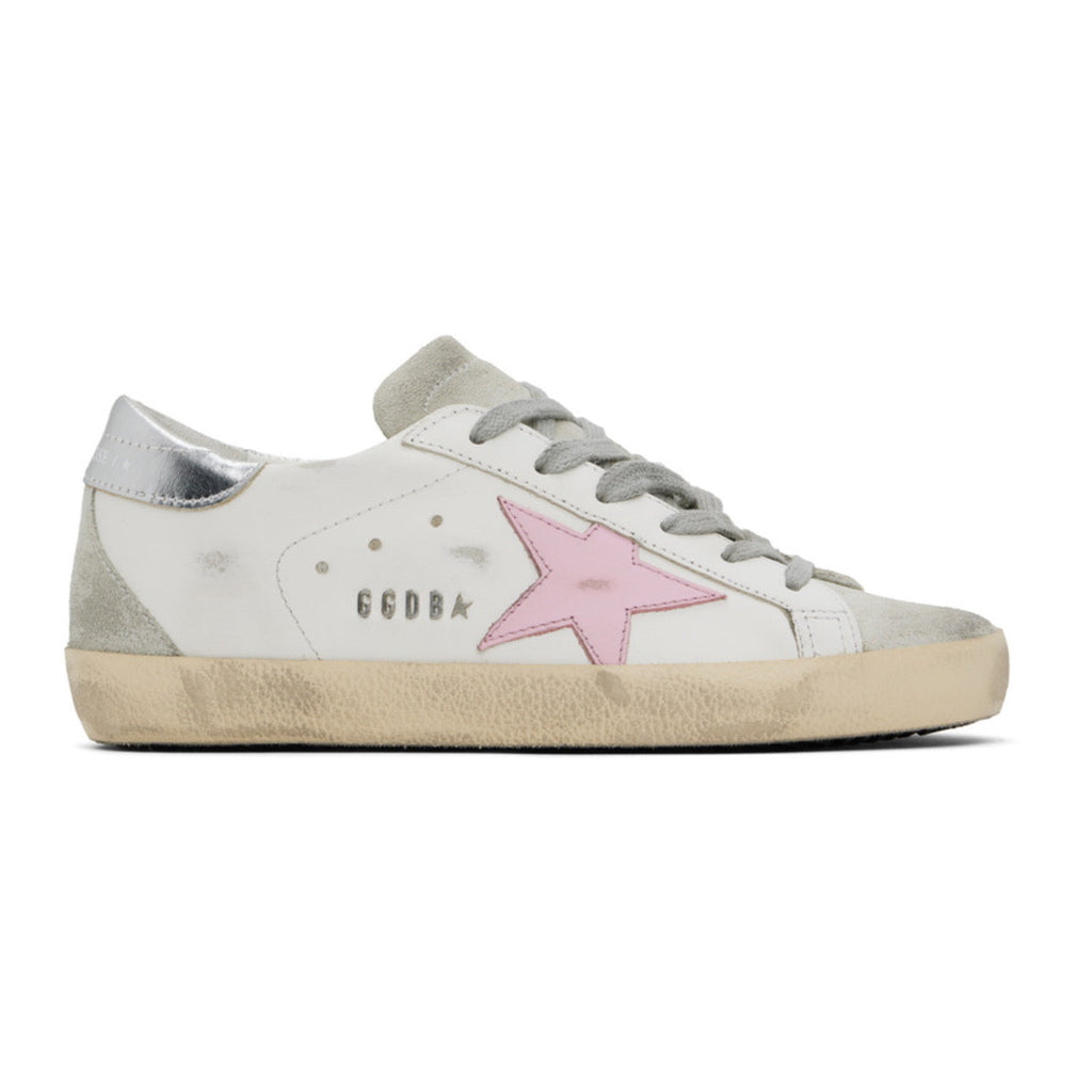 Golden Goose Super-Star 'White / Orchid Pink'
