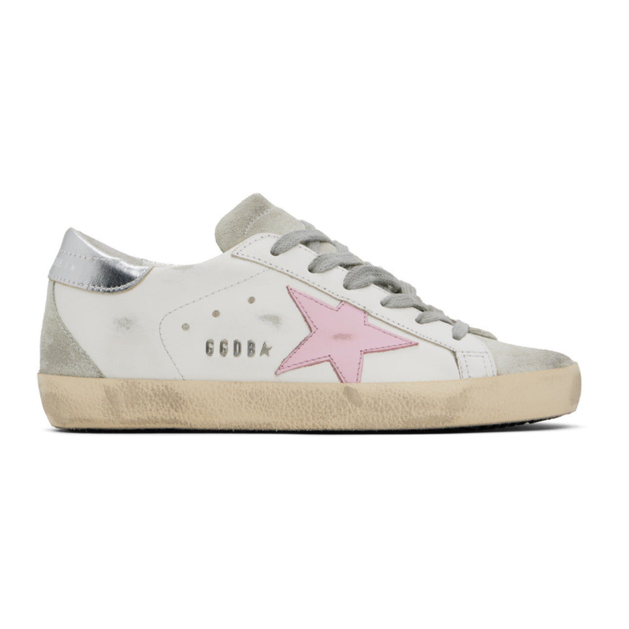 Golden Goose Super-Star 'White / Orchid Pink'