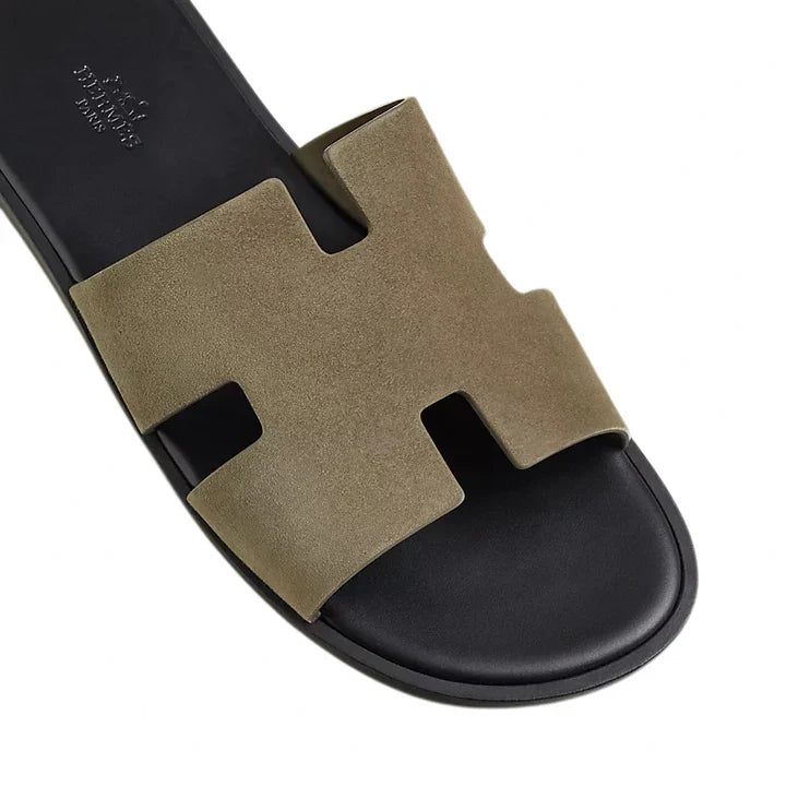 Hermès Haven Suede Slip-On 'Olive'