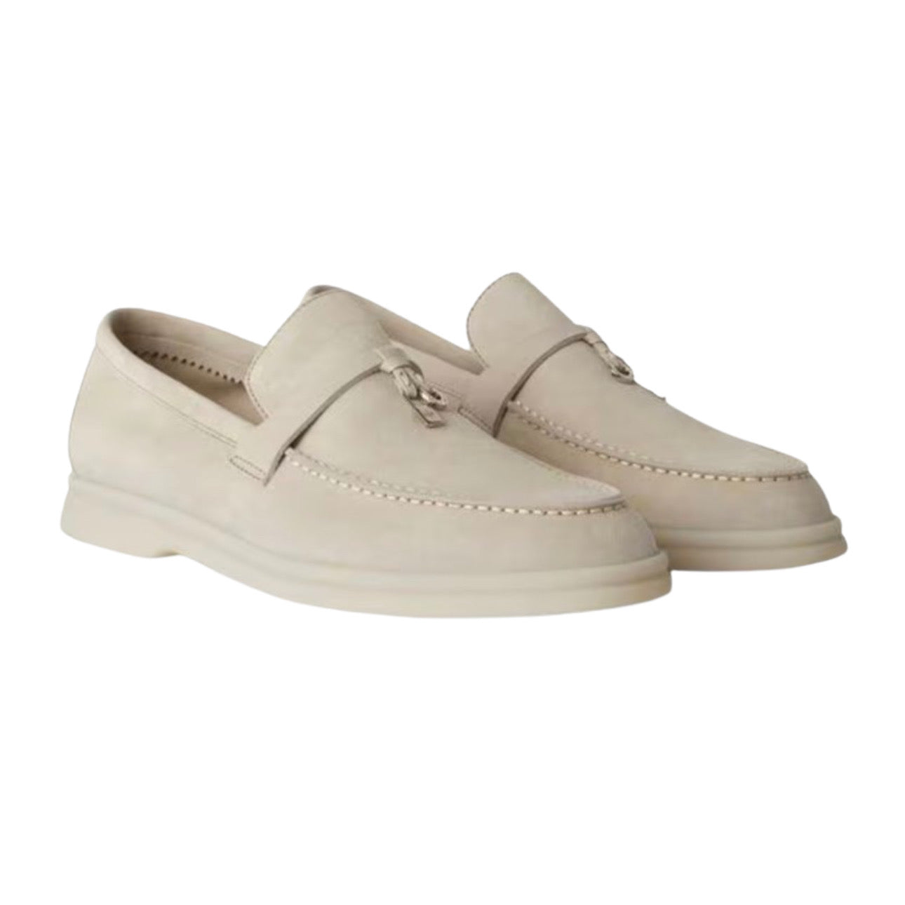 Loro Piana Summer Charms Walk Loafer 'Powder Pearl'