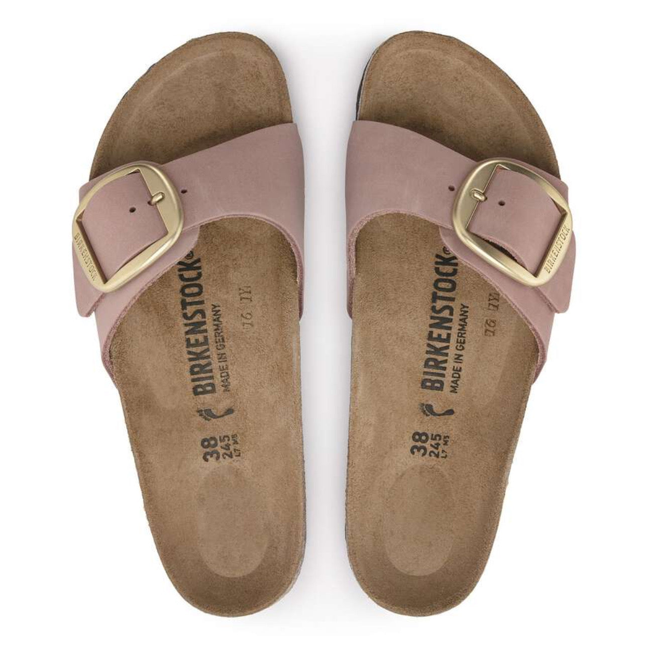 Birkenstock Madrid Big Buckle Nubuck 'Old Rose'