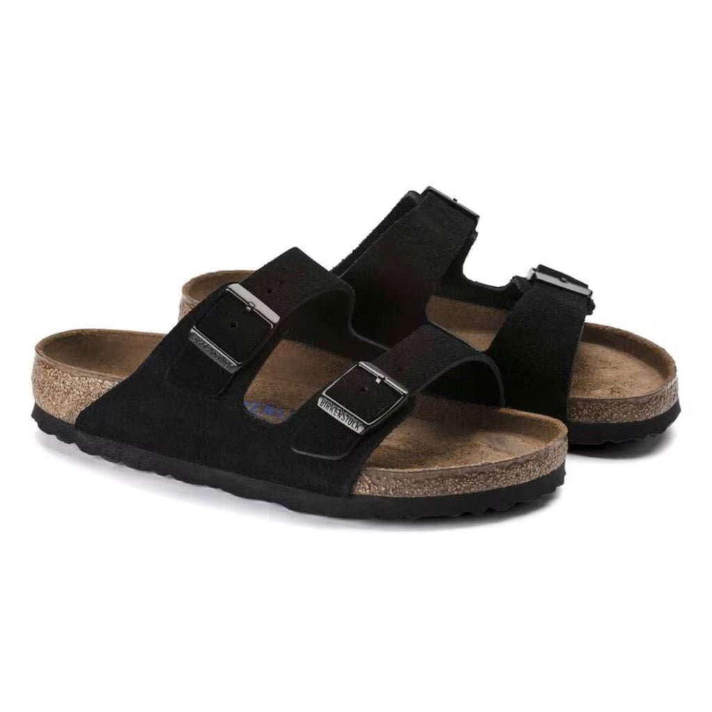 Birkenstock Arizona Soft Footbed Suede 'Black'
