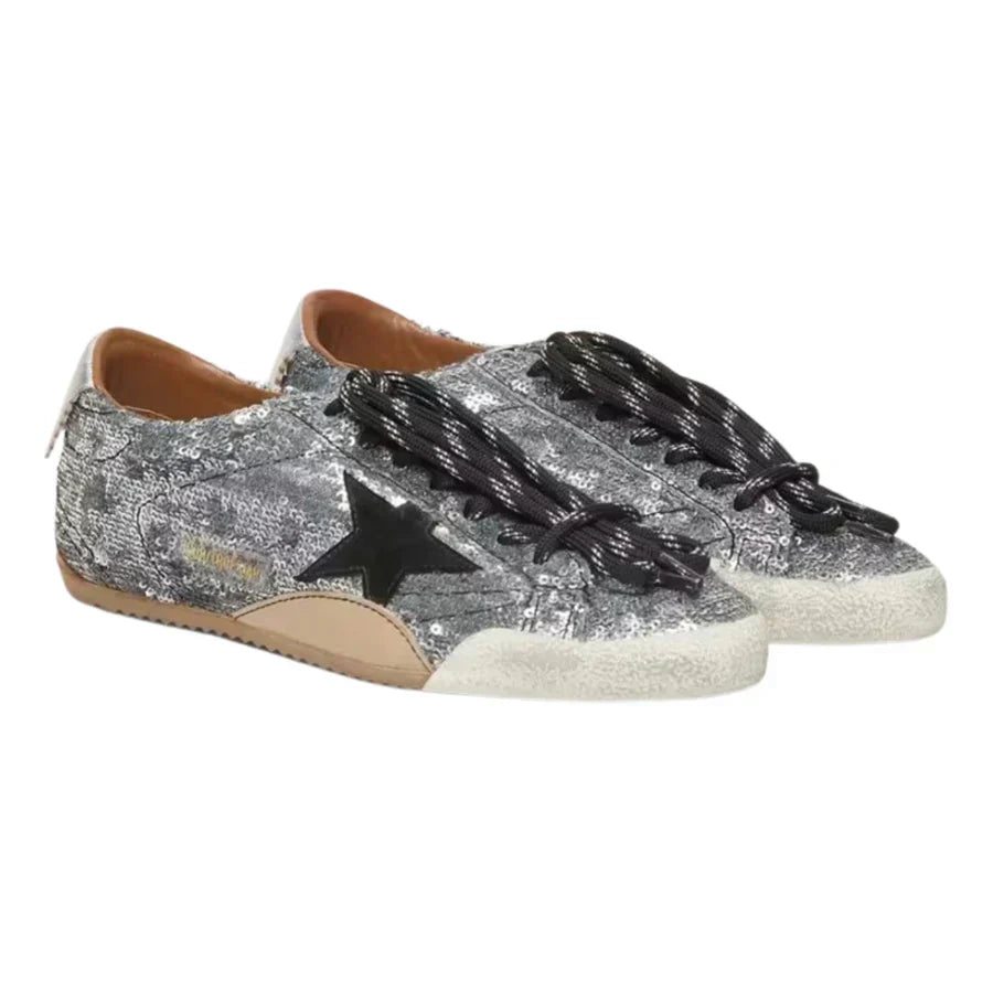 Golden Goose True-Star 'Silver Sequins / Black'