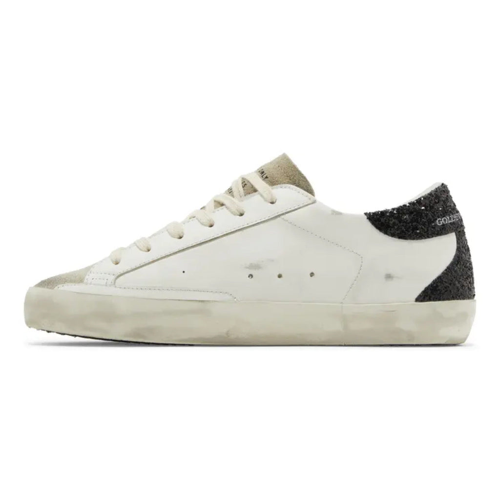 Golden Goose Super-Star 'White / Black Glitter / Cream'