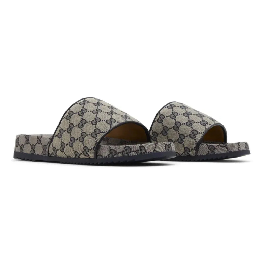 Gucci GG Slide 'Beige / Blue Monogram'