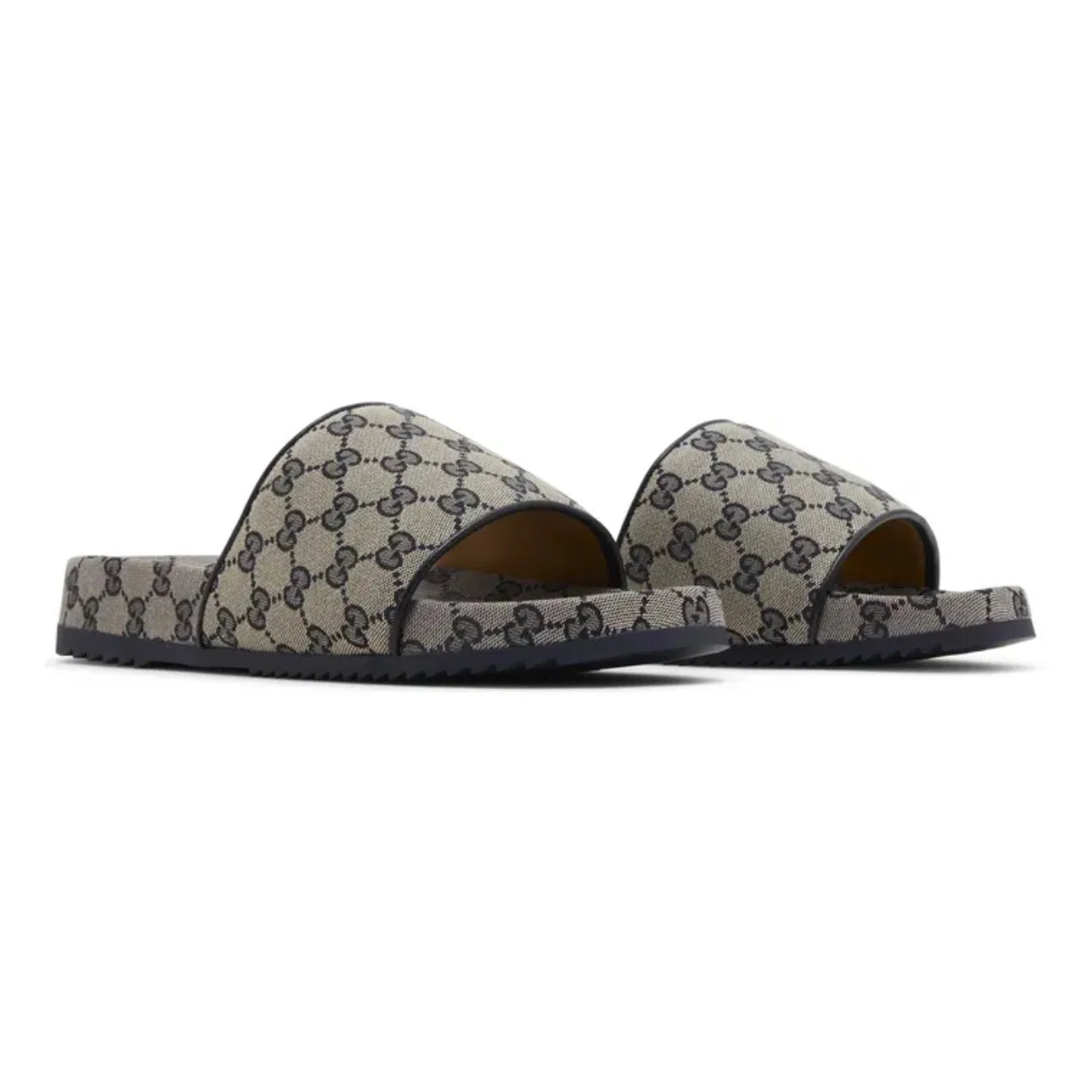 Gucci GG Slide 'Beige / Blue Monogram'