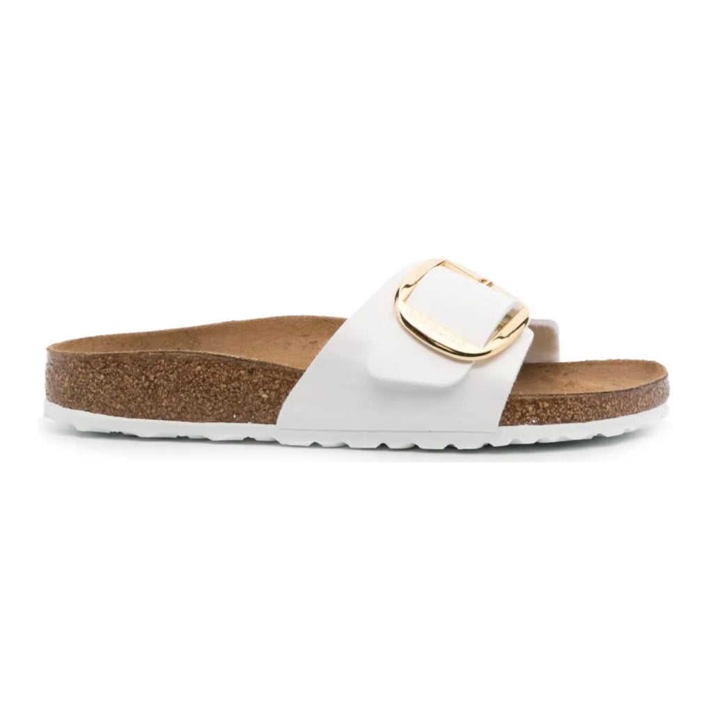 Birkenstock Madrid Big Buckle Patent 'White'