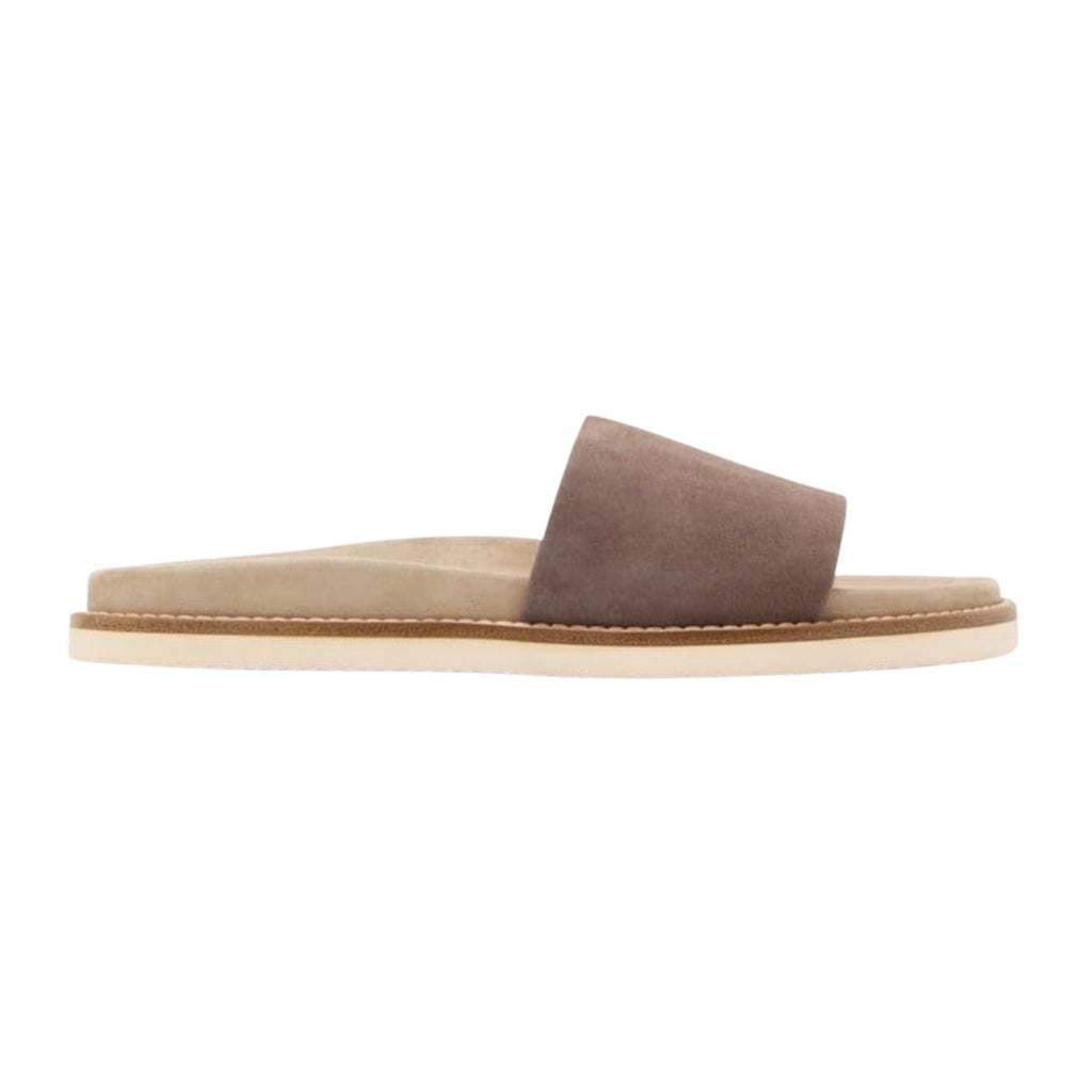 Brunello Cucinelli Suede Slide 'Brown'