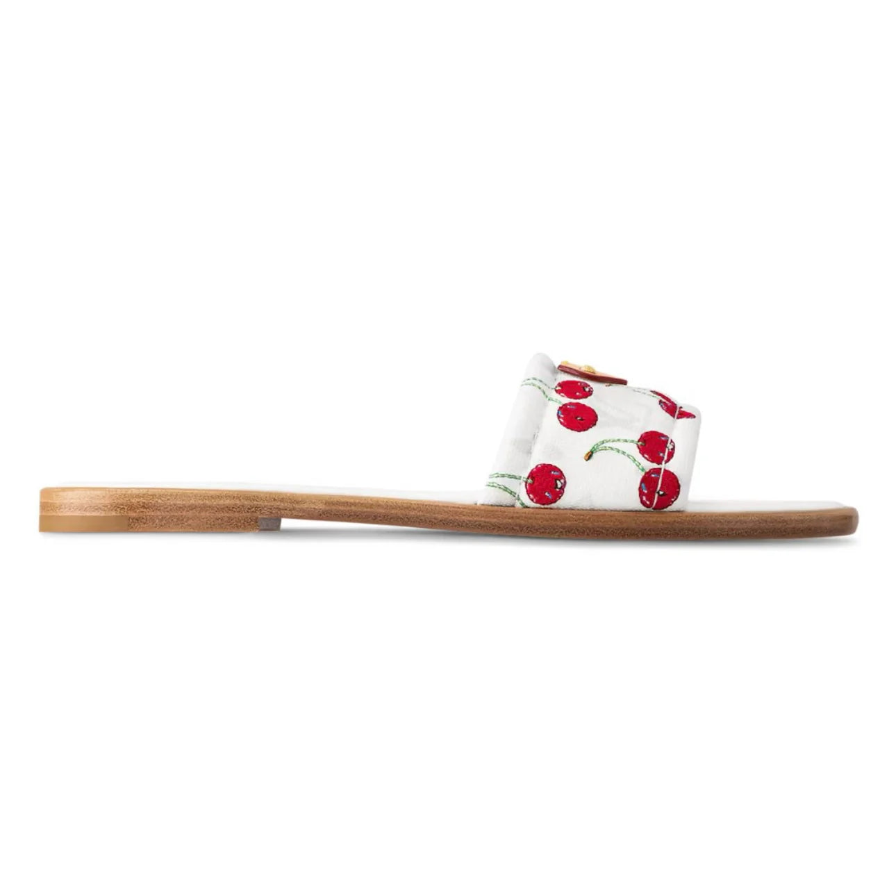 Takashi Murakami x Louis Vuitton Cherry Lily Flat Mule 'White'