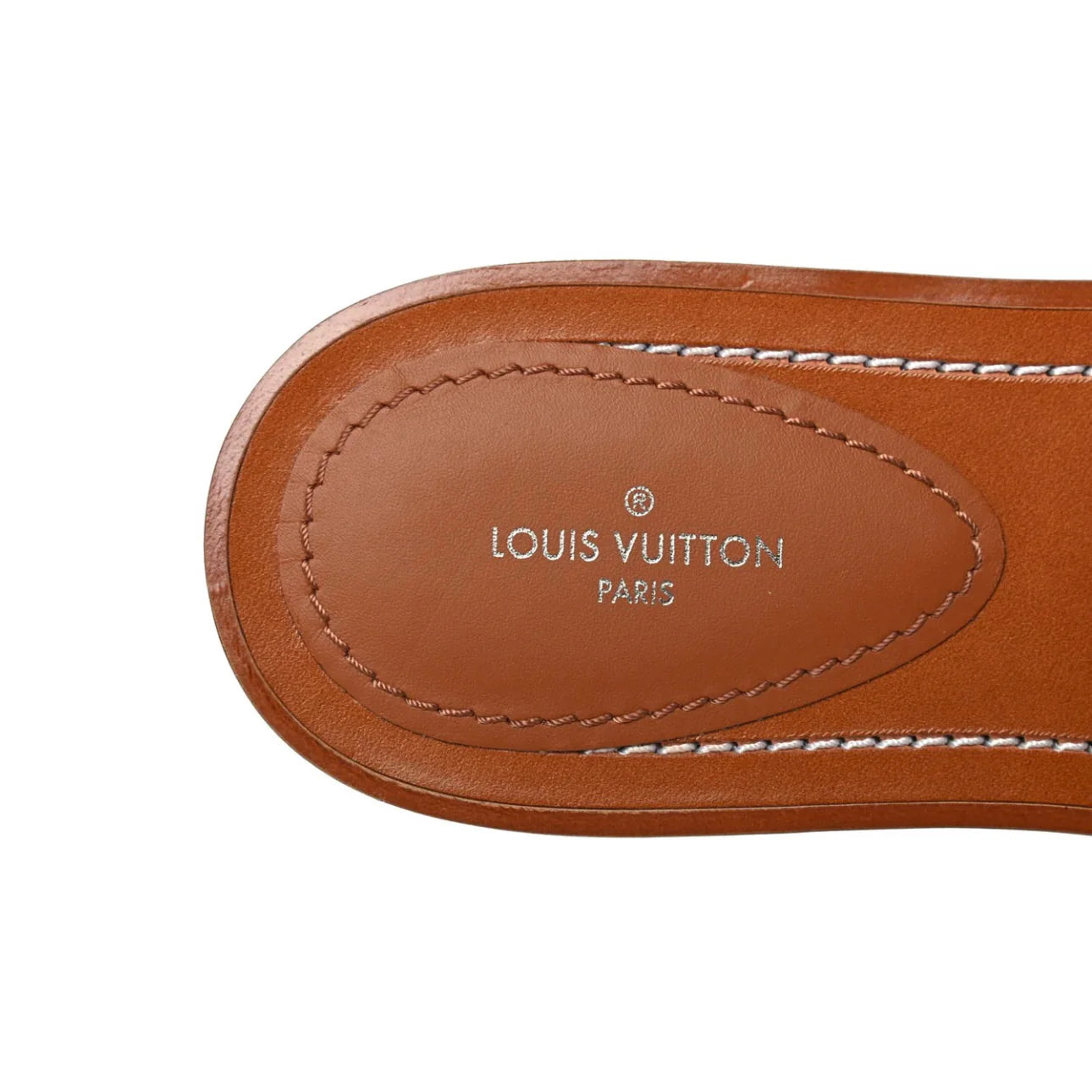 Louis Vuitton Raffia Calfskin Monogram Lock It Flat Mules