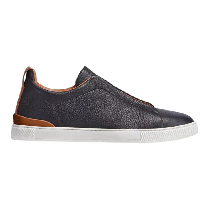 Zegna Triple Stitch Deerskin 'Black'