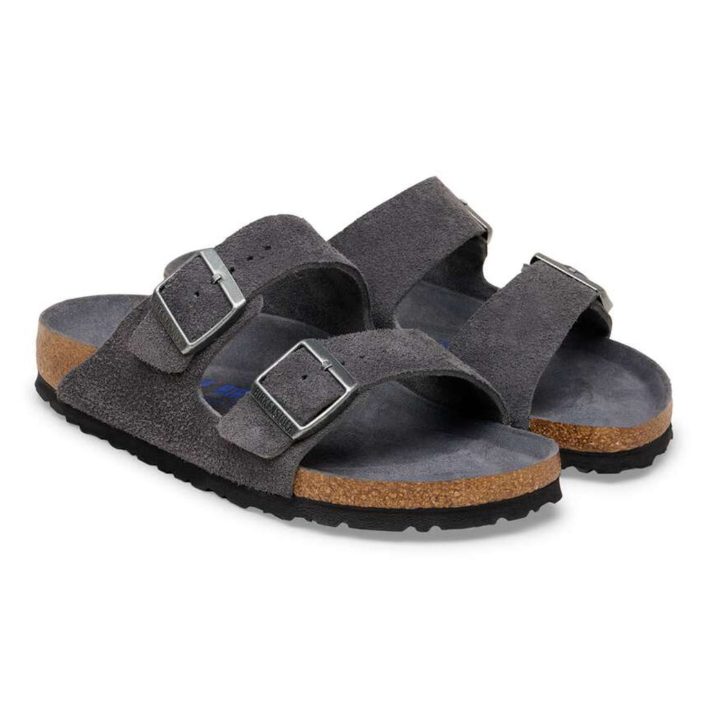 Birkenstock Arizona Soft Footbed Suede 'Charcoal Tonal'