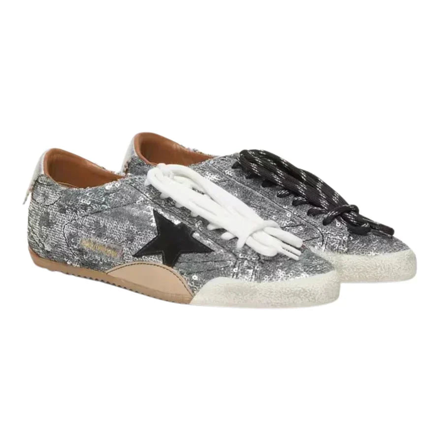 Golden Goose True-Star 'Silver Sequins / Black'