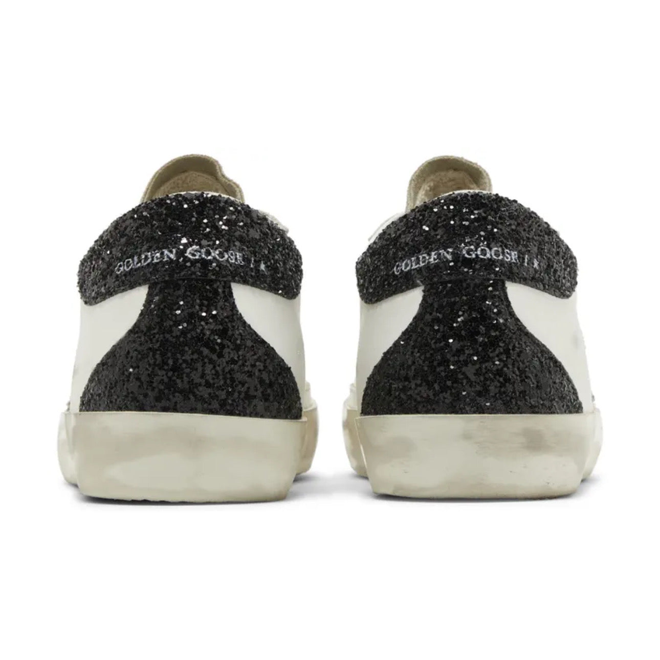 Golden Goose Super-Star 'White / Black Glitter / Cream'
