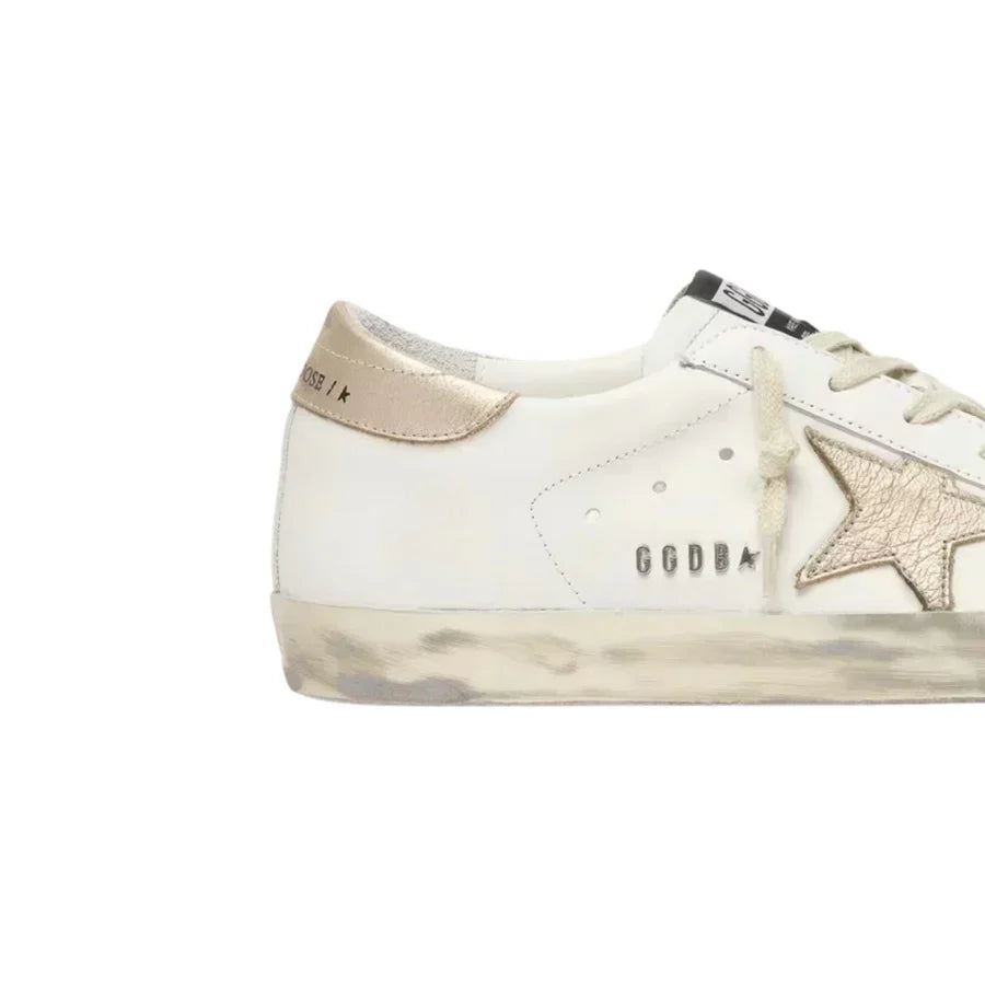 Golden Goose Super-Star 'White / Gold Glitter'