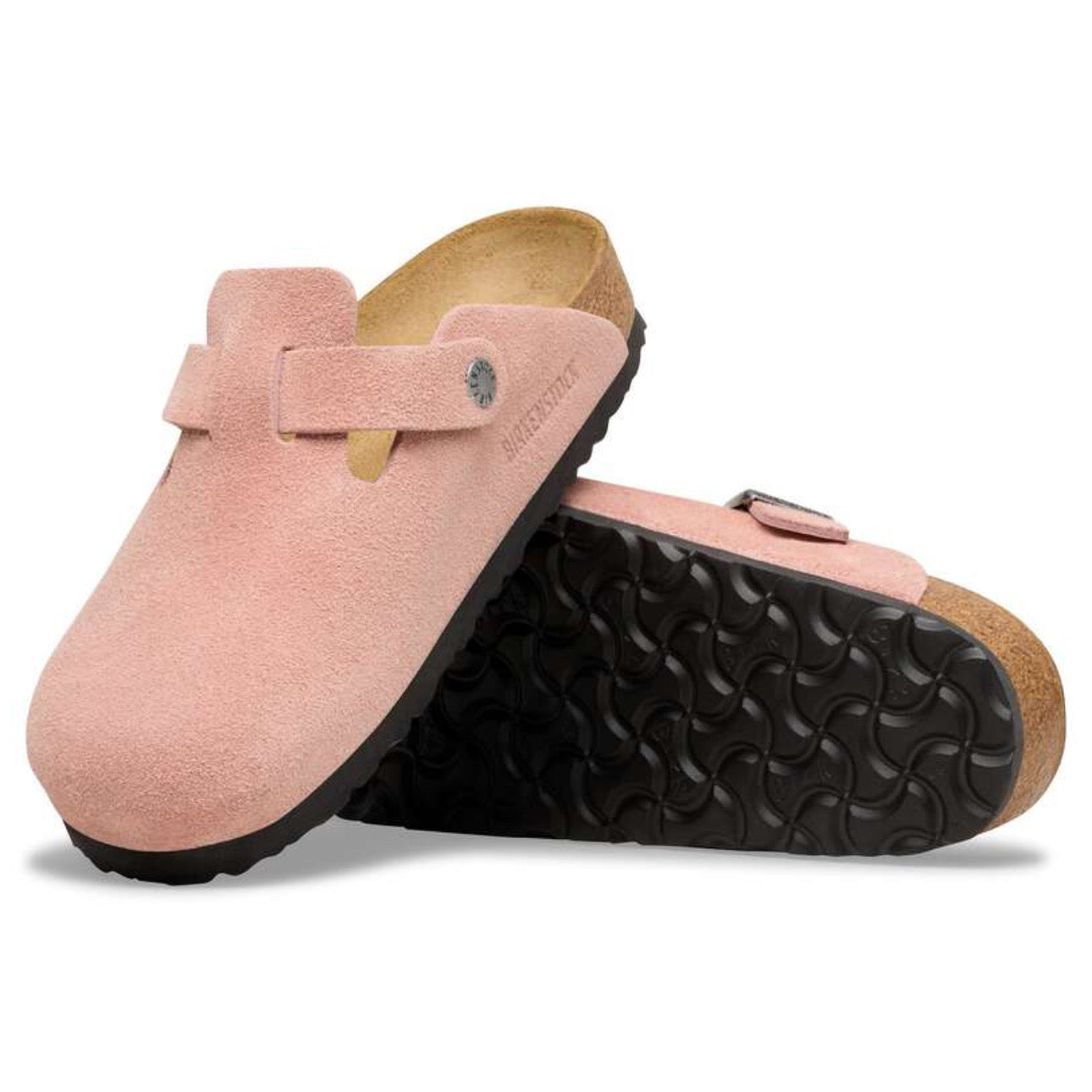 Birkenstock Boston Soft Footbed Suede 'Antique Pink Clay'