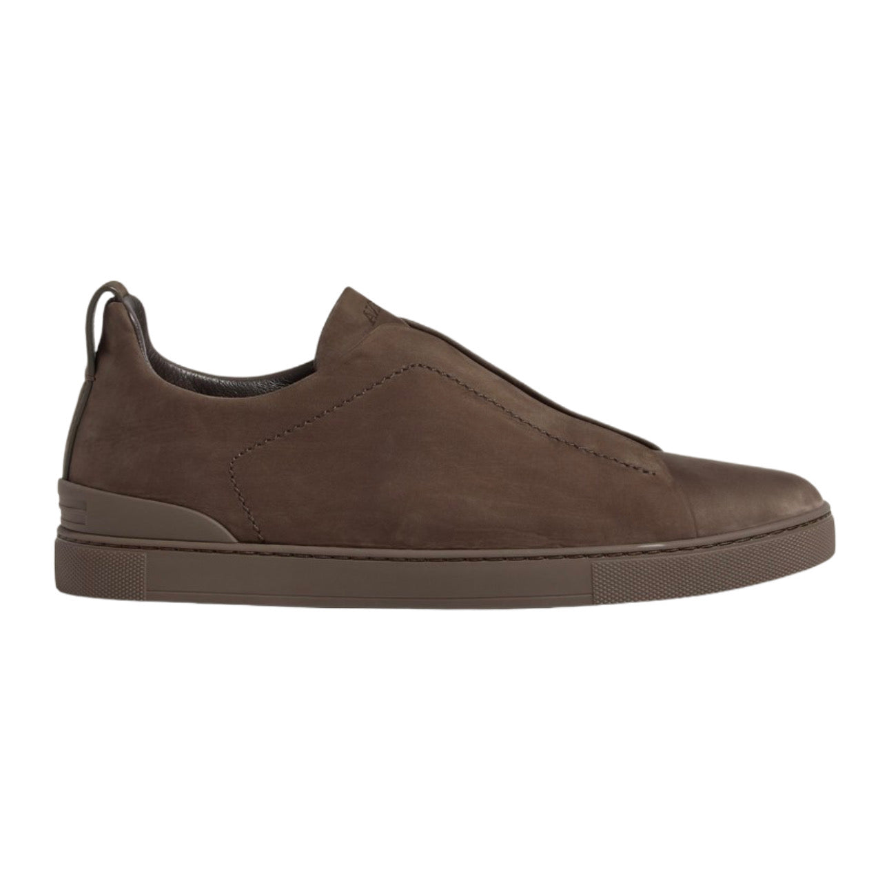 Zegna Triple Stitch SecondSkin Nubuck 'Dark Taupe'