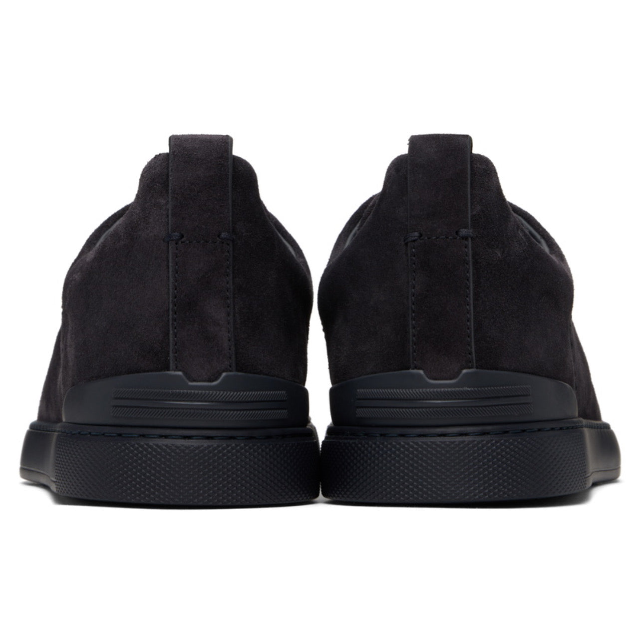 Zegna Triple Stitch Sneakers Full Navy Suede